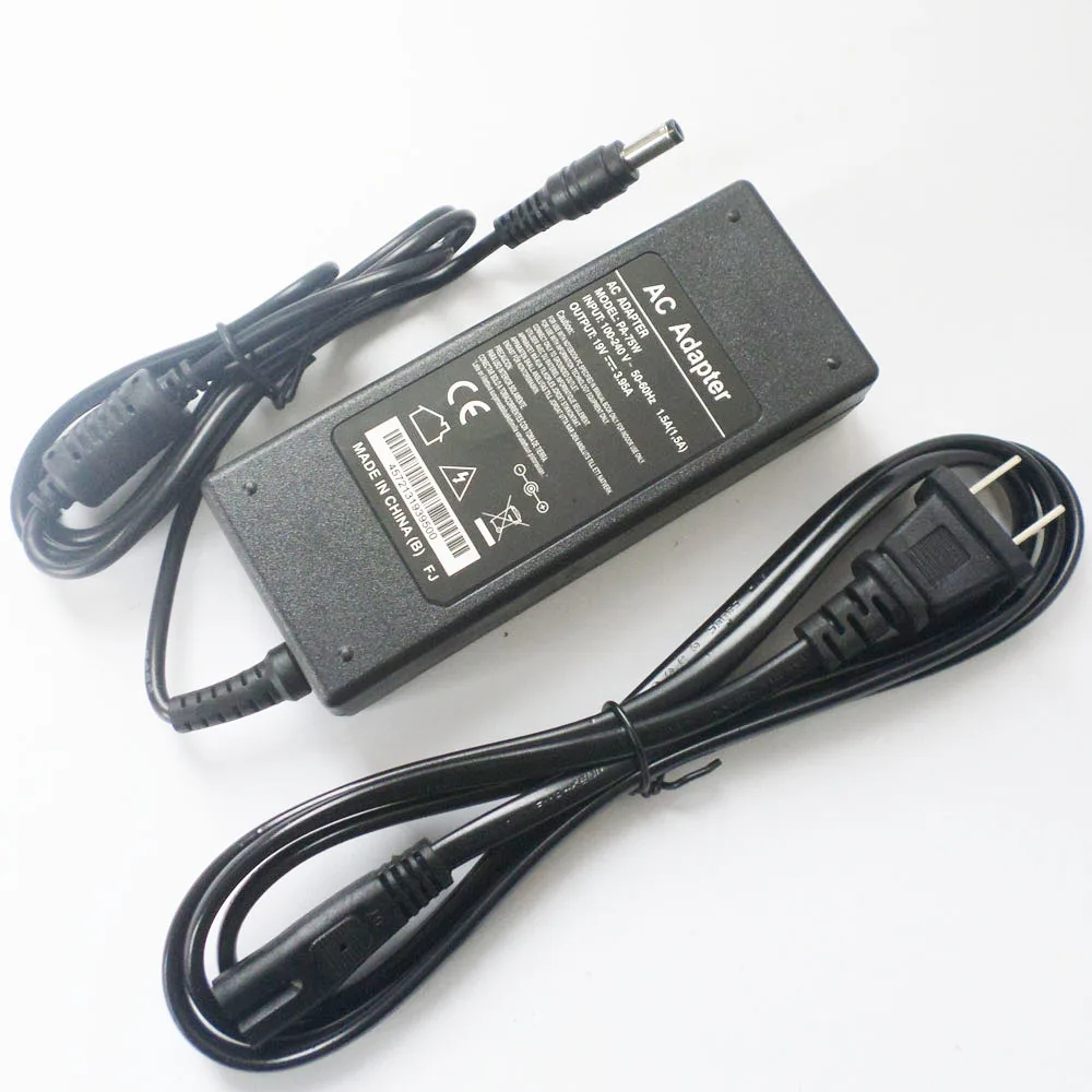 

New 19V 3.95A 75W AC Adapter Power Supply Cord Battery Charger For Toshiba Satellite Pro A100/A200/A300/M40//M60/M70 Notebook