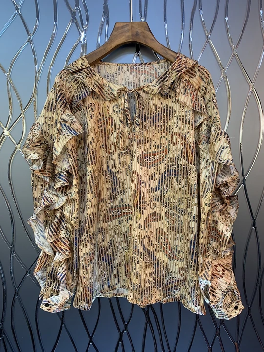 In early autumn of 2019, the new girl's small Lapel stitching pattern with wooden ear edge stitching Long Sleeve Jacket 823
In early autumn of 2019, the new girl's small Lapel stitching pattern with wooden ear edge stitching Long Sleeve Jacket 823