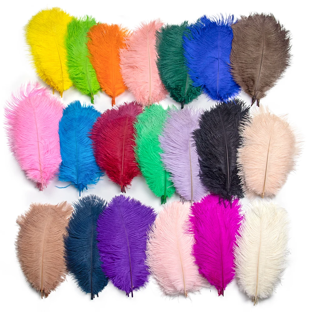 Ostrich Feathers Dyed Colorful 15-40 CM Decoration for Wedding Party Dress Clothing Sewing Needlework Crafts Plume 10Pcs/Pack
Ostrich Feathers Dyed Colorful 15-40 CM Decoration for Wedding Party Dress Clothing Sewing Needlework Crafts Plume 10Pcs/Pack