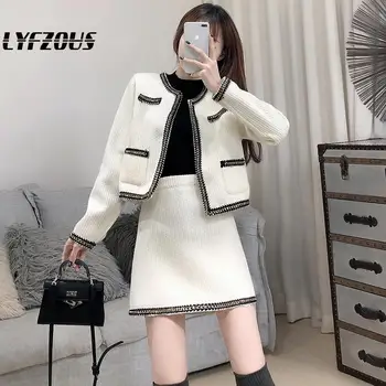 Autumn Pattern Overlock Edge Two Piece Set Women fashion woolen short Jacket And mini Skirt Suit 2pcs skirt set
Autumn Pattern Overlock Edge Two Piece Set Women fashion woolen short Jacket And mini Skirt Suit 2pcs skirt set