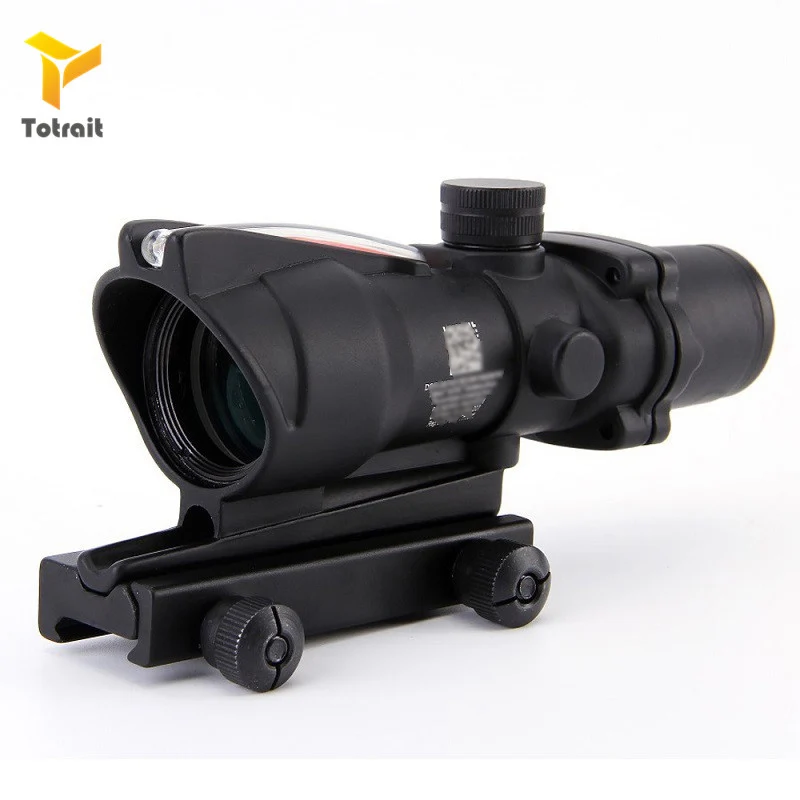TOtrait Hunting Riflescope 4X32 Real Fiber Optical Scope Red Dot Illuminated Reticle Tactical Optical Sight
TOtrait Hunting Riflescope 4X32 Real Fiber Optical Scope Red Dot Illuminated Reticle Tactical Optical Sight