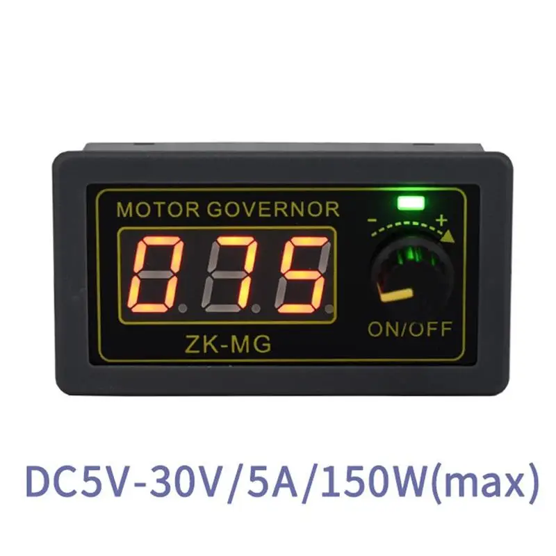 DC 5-30V 12v 24v 5A DC Motor Controller PWM Adjustable Speed Digital display encoder duty ratio frequency MAX 15A ZK-MG
DC 5-30V 12v 24v 5A DC Motor Controller PWM Adjustable Speed Digital display encoder duty ratio frequency MAX 15A ZK-MG