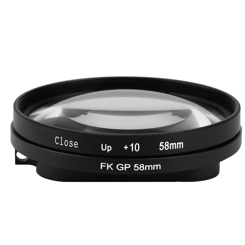 58mm Close up Lens 10X Macro+Lens Adapter Ring for GoPro Hero 5 Housing Case 58mm Close up Lens 10X Macro+Lens Adapter Ring for GoPro Hero 5 Housing Case