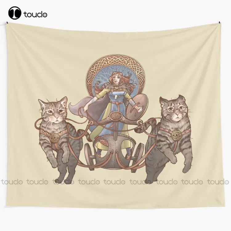 Freya Driving Her Cat Chariot Tapestry Funny College Tapestry Tapestry Wall Hanging For Living Room Bedroom Dorm Room Home Decor
Freya Driving Her Cat Chariot Tapestry Funny College Tapestry Tapestry Wall Hanging For Living Room Bedroom Dorm Room Home Decor