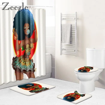 Zeegle Creative Colorful Women Bathmat Set 4PCS Bathroom Bath Mat Lid Toilet Cover Bath Mat Bathroom Anti-slip Foot Soft Rug
Zeegle Creative Colorful Women Bathmat Set 4PCS Bathroom Bath Mat Lid Toilet Cover Bath Mat Bathroom Anti-slip Foot Soft Rug