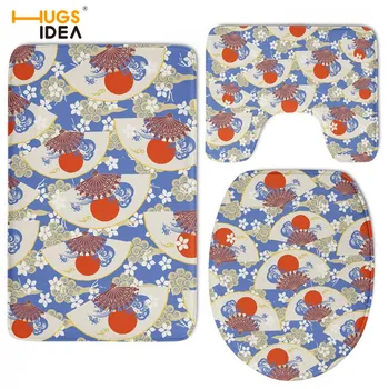 HUGSIDEA 3pcs Japanese Fans Print Flannel Toilet Lid Cover Soft Overcoat Toilet Case Anti-skid Pedestal Doormat Mat for Bathroom
HUGSIDEA 3pcs Japanese Fans Print Flannel Toilet Lid Cover Soft Overcoat Toilet Case Anti-skid Pedestal Doormat Mat for Bathroom