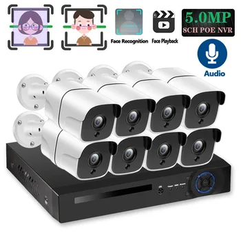 H.265 48V POE 8CH AI Human Detection Face Record CCTV NVR Two way audio System 5MP 2592*1944Px 1/3 inch IP66 POE IP Camera Kit
H.265 48V POE 8CH AI Human Detection Face Record CCTV NVR Two way audio System 5MP 2592*1944Px 1/3 inch IP66 POE IP Camera Kit