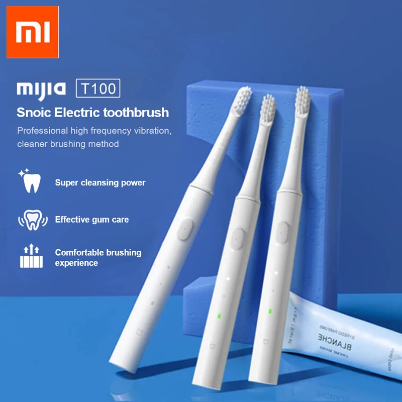 Xiaomi Mijia Sonic Electric Toothbrush T100 Blanqueador Dental Toothbrush Brosse A Dent Electrique USB Rechargeable Tooth Brush
Xiaomi Mijia Sonic Electric Toothbrush T100 Blanqueador Dental Toothbrush Brosse A Dent Electrique USB Rechargeable Tooth Brush