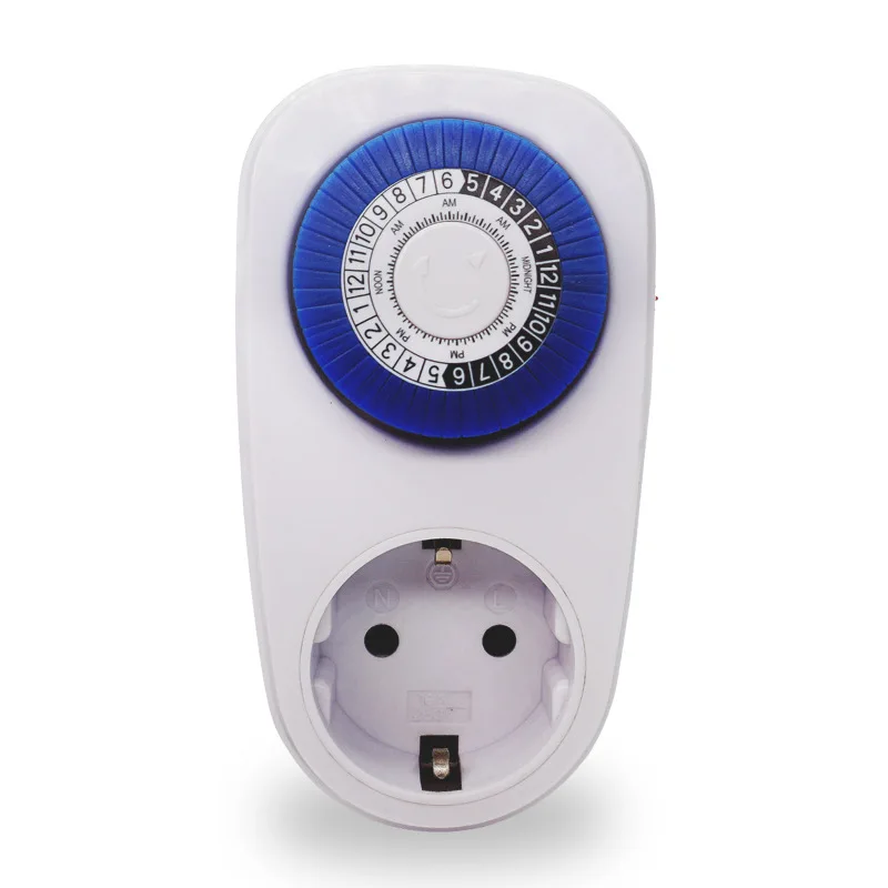 24 Hours Mechanical Plug-in Timing Socket Time Controller Timer Switch Socket Automatically Turn on Off Electrical Appliances
24 Hours Mechanical Plug-in Timing Socket Time Controller Timer Switch Socket Automatically Turn on Off Electrical Appliances