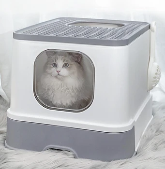 Cat litter basin large cat toilet drawer top in type totally enclosed extra large deodorant and splash proof cat products
Cat litter basin large cat toilet drawer top in type totally enclosed extra large deodorant and splash proof cat products