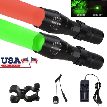 (Ship From US) Green/Red Zoomable Led Hunting Flashlight Tactical Predator Varmint Hog Airsoft Lanterna+18650 Battery US Plug
(Ship From US) Green/Red Zoomable Led Hunting Flashlight Tactical Predator Varmint Hog Airsoft Lanterna+18650 Battery US Plug