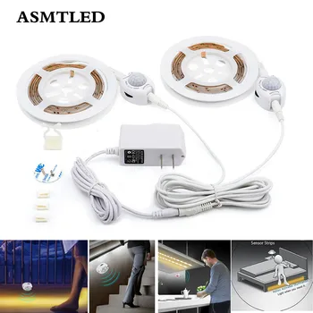 PIR Motion Sensor LED Strip Light DC12V LED Strip 2835+ Adapter + Motion Sensor Switch for Bed Closet Cabinet Stairs Night Light
PIR Motion Sensor LED Strip Light DC12V LED Strip 2835+ Adapter + Motion Sensor Switch for Bed Closet Cabinet Stairs Night Light