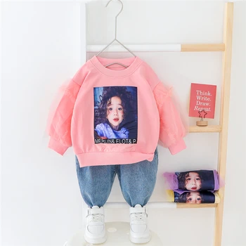 2020 Spring Baby Girls Clothing Sets Printing T Shirt Jeans Casual Toddler Infant Clothes Children Vacation Clothing
2020 Spring Baby Girls Clothing Sets Printing T Shirt Jeans Casual Toddler Infant Clothes Children Vacation Clothing