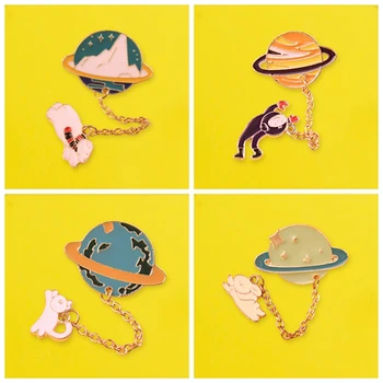 Prajna Planet/Astronaut/Rabbit/Bear Pins Badges for Clothes Zinc Alloy Cartoon Badges on Backpack Metal Anime Pin Earth Badge
Prajna Planet/Astronaut/Rabbit/Bear Pins Badges for Clothes Zinc Alloy Cartoon Badges on Backpack Metal Anime Pin Earth Badge
