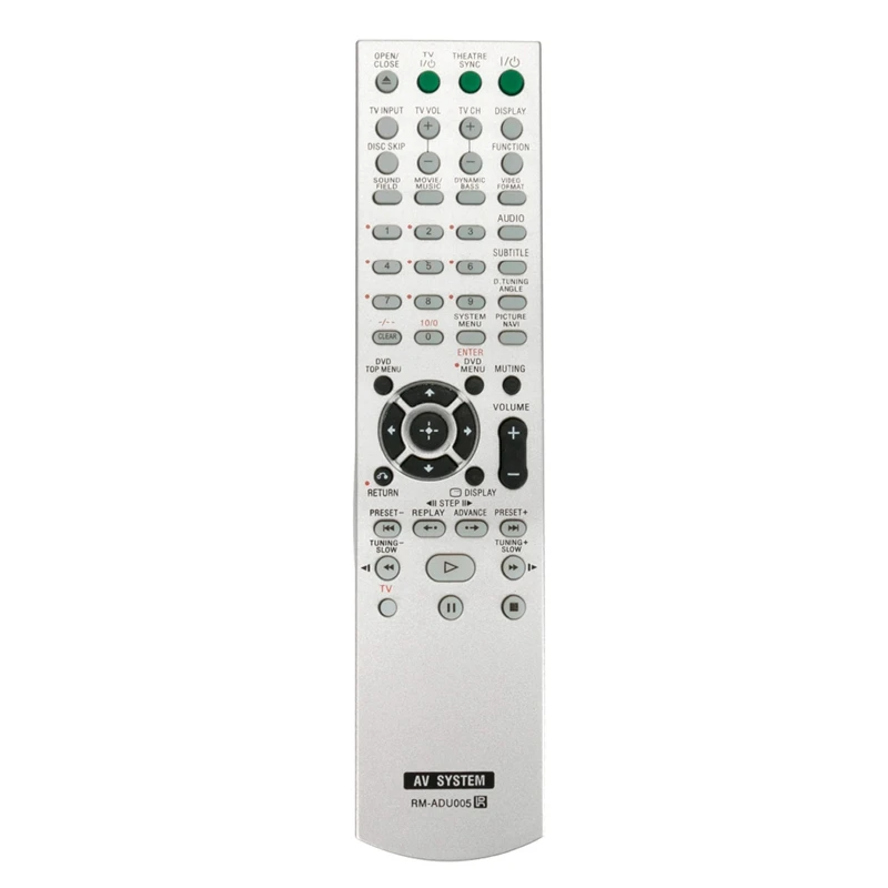 Remote Control Rm-Adu005 Rmadu005 Fit for Sony Dvd Home Theater Theatre Av System Dav-Dz630 Dav-Hdx265 Hcd-Dz630 Hcd-Hdx665
Remote Control Rm-Adu005 Rmadu005 Fit for Sony Dvd Home Theater Theatre Av System Dav-Dz630 Dav-Hdx265 Hcd-Dz630 Hcd-Hdx665