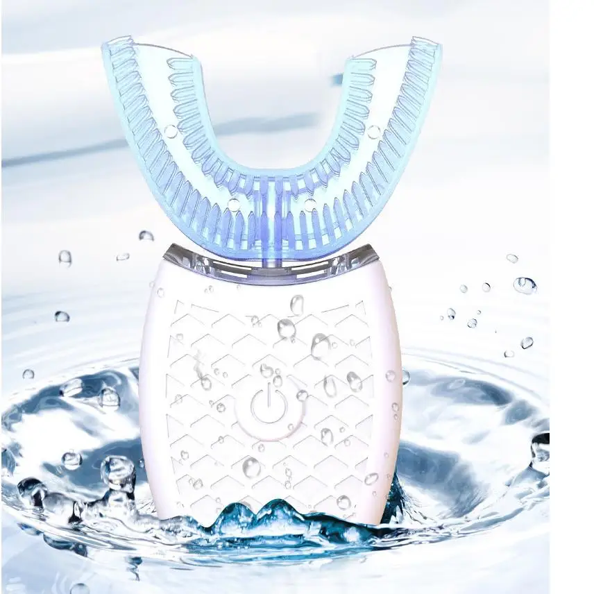 360 Degrees Intelligent Automatic Sonic Electric Toothbrush U Type 4 Modes Charging Tooth Whitening Blue Light 588
360 Degrees Intelligent Automatic Sonic Electric Toothbrush U Type 4 Modes Charging Tooth Whitening Blue Light 588