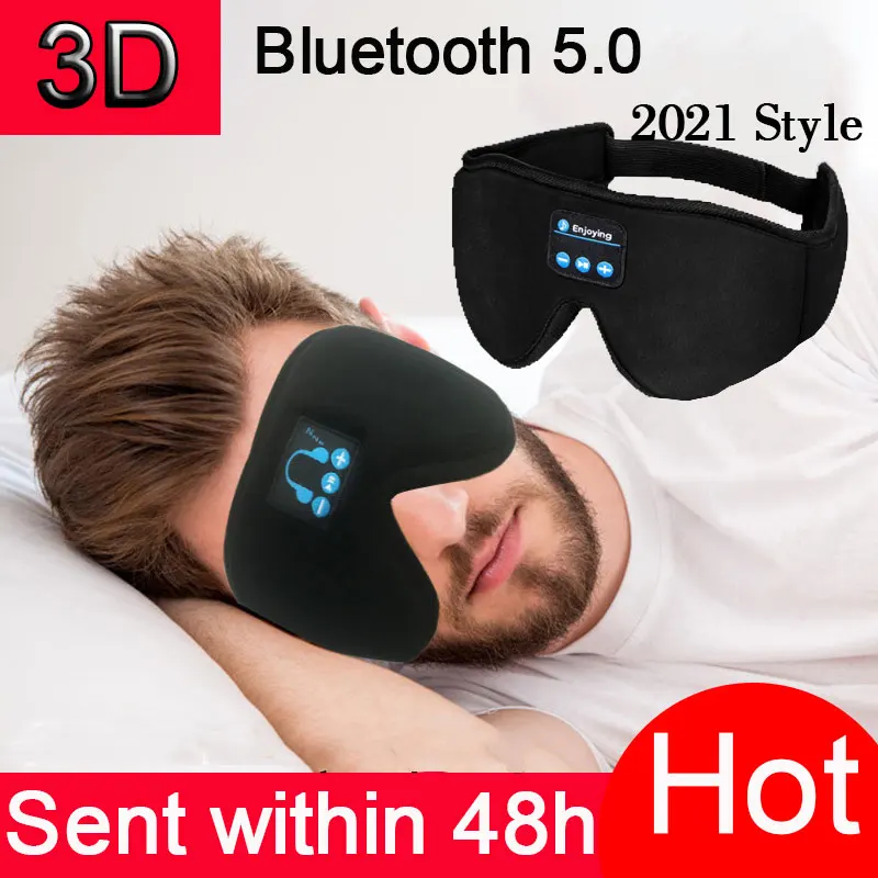 Новинка 3D Наушники беспроводной музыкальный артефакт сна дышащая маска для глаз