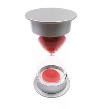 30 Minutes Silver Cover Hourglass Timer Creative Home Decoration Small Hourglass Timer Children's Playing Toy Gift(Orange Sand)
30 Minutes Silver Cover Hourglass Timer Creative Home Decoration Small Hourglass Timer Children's Playing Toy Gift(Orange Sand)
