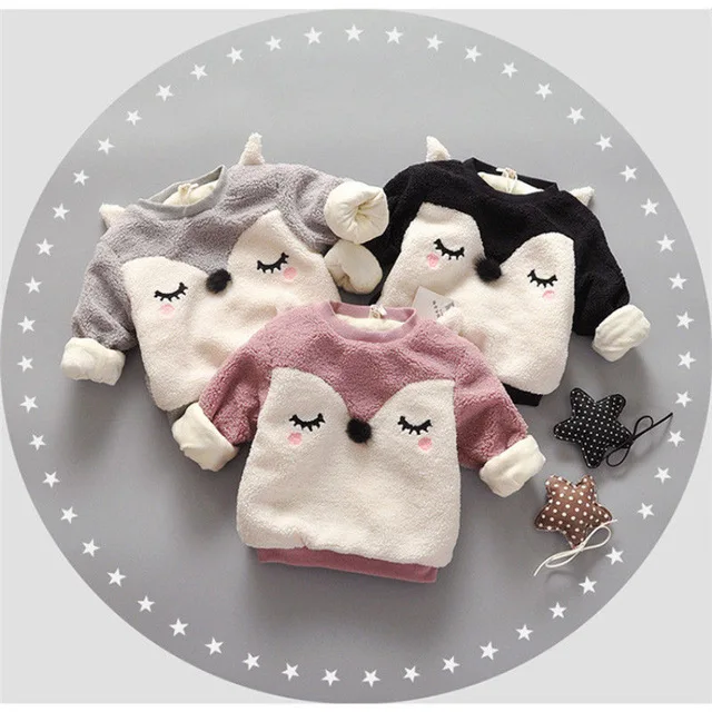 Sweet Baby Boy Girl Warm Sweaters 2018 New Bebes Baby Girls Boys Cartoon Fur Pullover Tops Fluffy Long Sleeve Sweaters Outerwear
Sweet Baby Boy Girl Warm Sweaters 2018 New Bebes Baby Girls Boys Cartoon Fur Pullover Tops Fluffy Long Sleeve Sweaters Outerwear