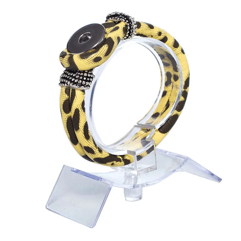 10pcs-lot-Interchangeable-Jewelry-New-PU-Leather-Charm-color-Bracelets-Fit-Snaps-Snap-Buttons-bracelet-21cm(5)