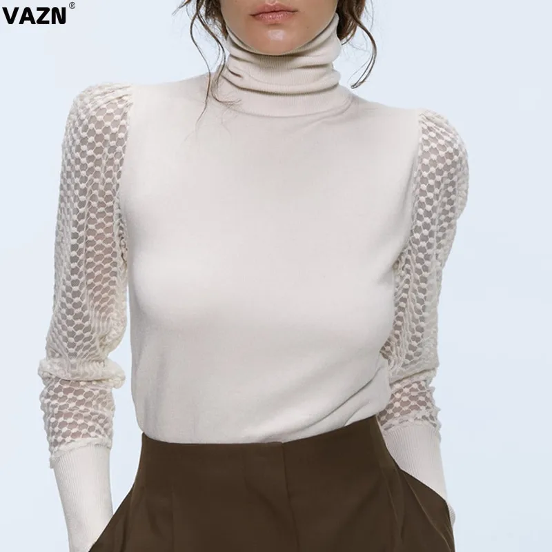 HHDMV spring fashion street reduction of age girl style top long sleeve high collar pure color simple no decoration top
HHDMV spring fashion street reduction of age girl style top long sleeve high collar pure color simple no decoration top
