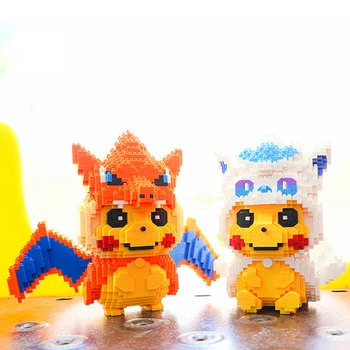 Anime cartoon figures building bricks image poke monsters Pikachu Charizard ice Vulpix micro diamond block nanobricks toys
Anime cartoon figures building bricks image poke monsters Pikachu Charizard ice Vulpix micro diamond block nanobricks toys