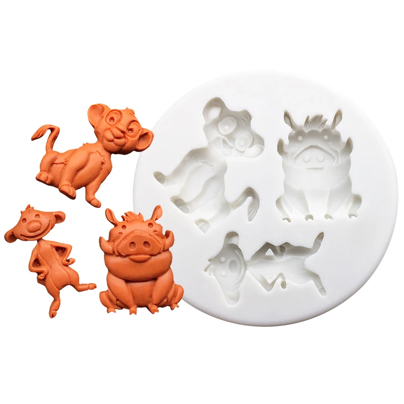 Cute Lion Warthog Mongoose Silicone Cake Baking Mold Sugarcraft Chocolate Cupcake Resin Tools Fondant Decorating Tools
Cute Lion Warthog Mongoose Silicone Cake Baking Mold Sugarcraft Chocolate Cupcake Resin Tools Fondant Decorating Tools