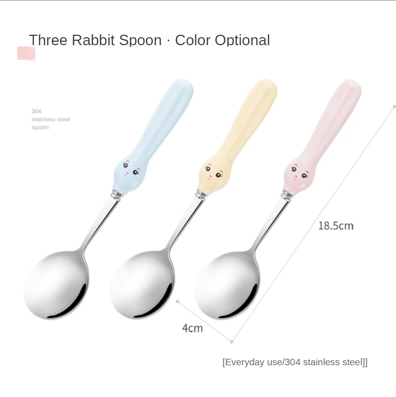 304 Stainless Steel Cute Rabbit Spoon Household Children's Eating Spoon Ceramic Spoon Kitchen spoon Small Spoon
304 Stainless Steel Cute Rabbit Spoon Household Children's Eating Spoon Ceramic Spoon Kitchen spoon Small Spoon
