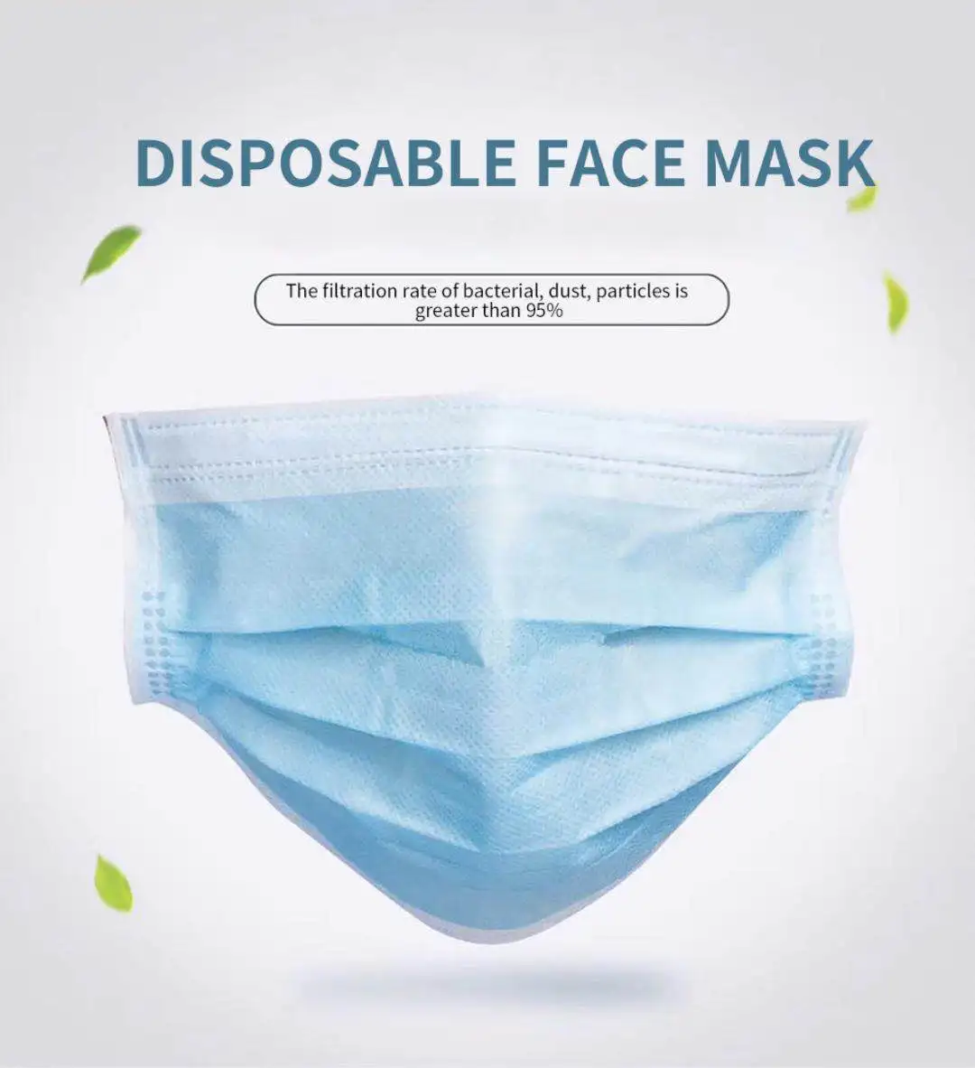 100 Pcs 3 Layer Disposable Face Mask With CE FDA Hanging ear Dust Filter Safety Elastic Facial Dust-Proof Safe mask
100 Pcs 3 Layer Disposable Face Mask With CE FDA Hanging ear Dust Filter Safety Elastic Facial Dust-Proof Safe mask