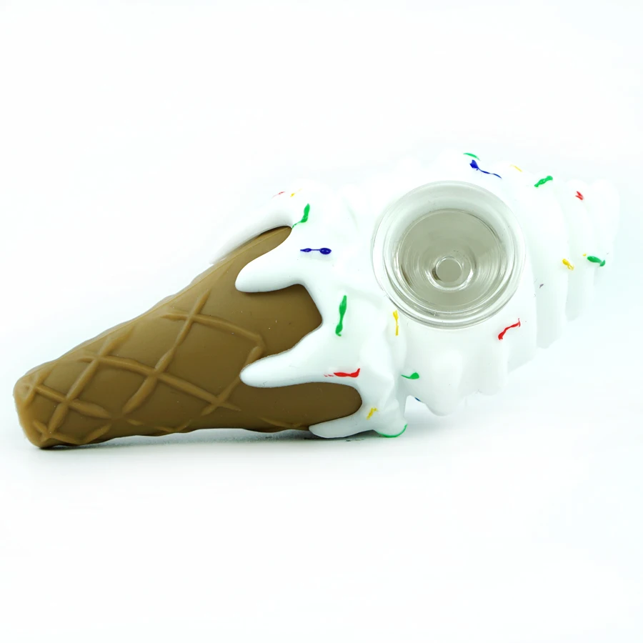 3pcs Creative Funny Smoking Pipes Ice cream pipe silicone Smoking Pipe with Glass Bowl Pipe Unbreakable Tobacco Hand Pipes
3pcs Creative Funny Smoking Pipes Ice cream pipe silicone Smoking Pipe with Glass Bowl Pipe Unbreakable Tobacco Hand Pipes