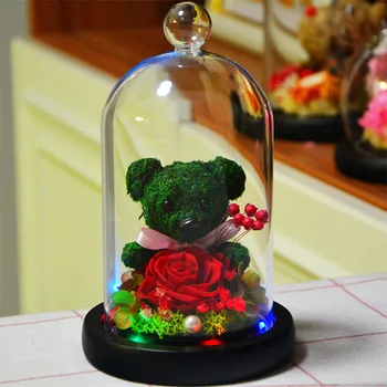 Artificial rose moss glass bear bear flower, fake rose moss rose
Artificial rose moss glass bear bear flower, fake rose moss rose