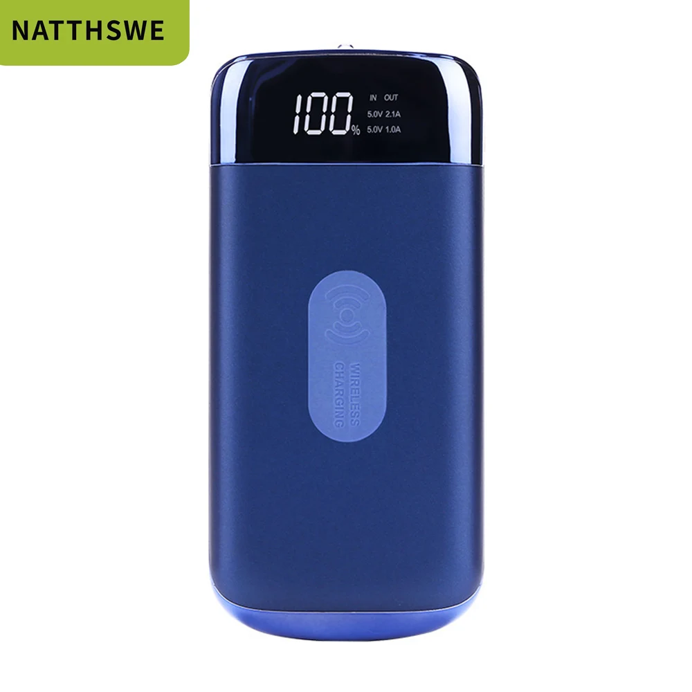 NATTHSWE Ultra-thin Polymer 30000mAh Wireless Charging Mobile Power Bank with Digital Display Dual USB Ports
NATTHSWE Ultra-thin Polymer 30000mAh Wireless Charging Mobile Power Bank with Digital Display Dual USB Ports