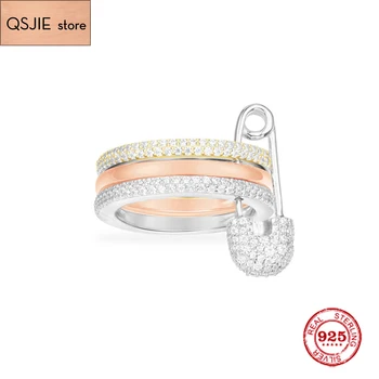 Fashion Charm Sterling Silver Copy 1:1 Replica,Silver Safety Pin Trio Ring Women Monaco Jewelry Gift With Logo
Fashion Charm Sterling Silver Copy 1:1 Replica,Silver Safety Pin Trio Ring Women Monaco Jewelry Gift With Logo