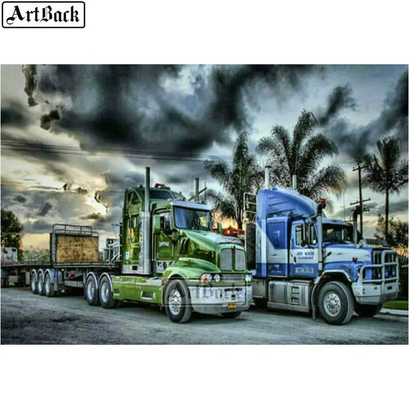 Full square diamond painting truck picture 5d round diamond mosaic car landscape diamond embroidery set 
Full square diamond painting truck picture 5d round diamond mosaic car landscape diamond embroidery set