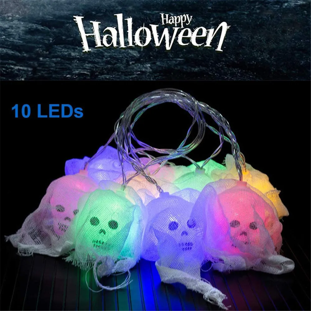2.5 Meters 10 Skulls Halloween Led String Light Horror Atmosphere Lighting Colorful or White for Party,House,Bar Battery Powered
2.5 Meters 10 Skulls Halloween Led String Light Horror Atmosphere Lighting Colorful or White for Party,House,Bar Battery Powered