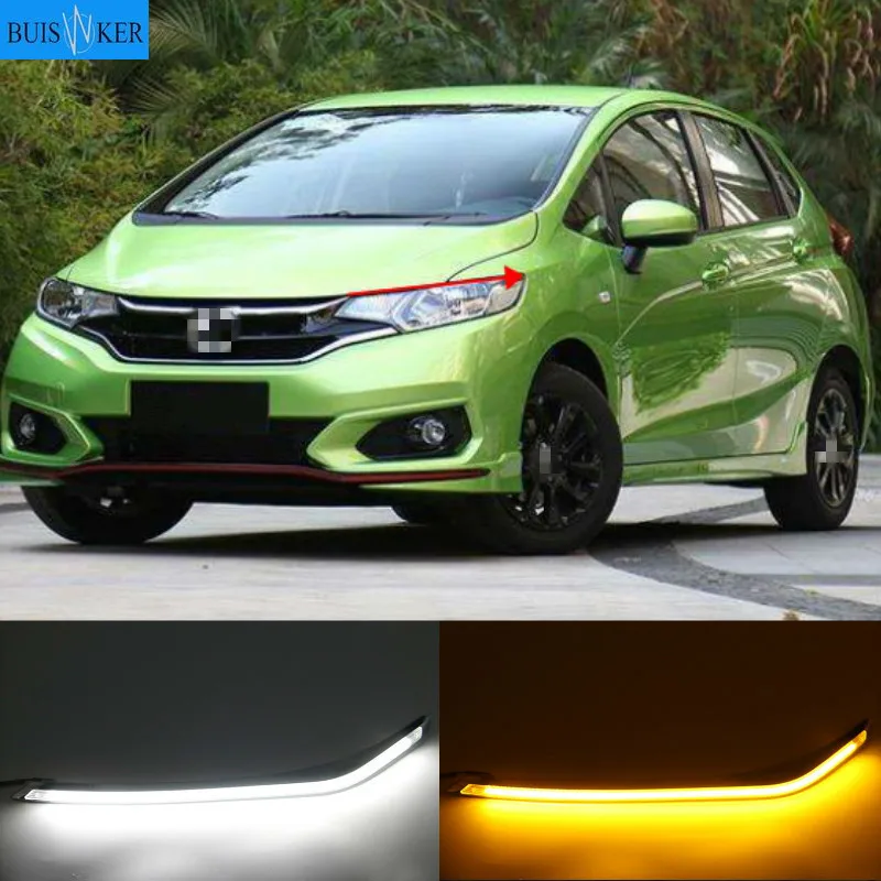 Светодиодный ные Противотуманные фары DRL для Honda Jazz fit 2015-2020, функция поворотного сигнала, Стайлинг автомобиля светодиодный светодиодные дневные ходовые огни
Светодиодный ные Противотуманные фары DRL для Honda Jazz fit 2015-2020, функция поворотного сигнала, Стайлинг автомобиля светодиодный светодиодные дневные ходовые огни
