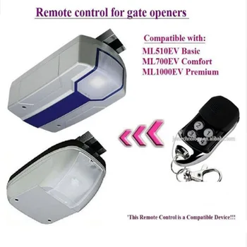 The remote replace for ML510EV Basic, ML700EV Comfort garage door openers 433.92mhz
The remote replace for ML510EV Basic, ML700EV Comfort garage door openers 433.92mhz