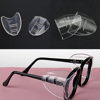 

2pairs Protective covers for glasses SideShields for Myopic glasses Safety Flap Side protective sheet Anti-sand splash