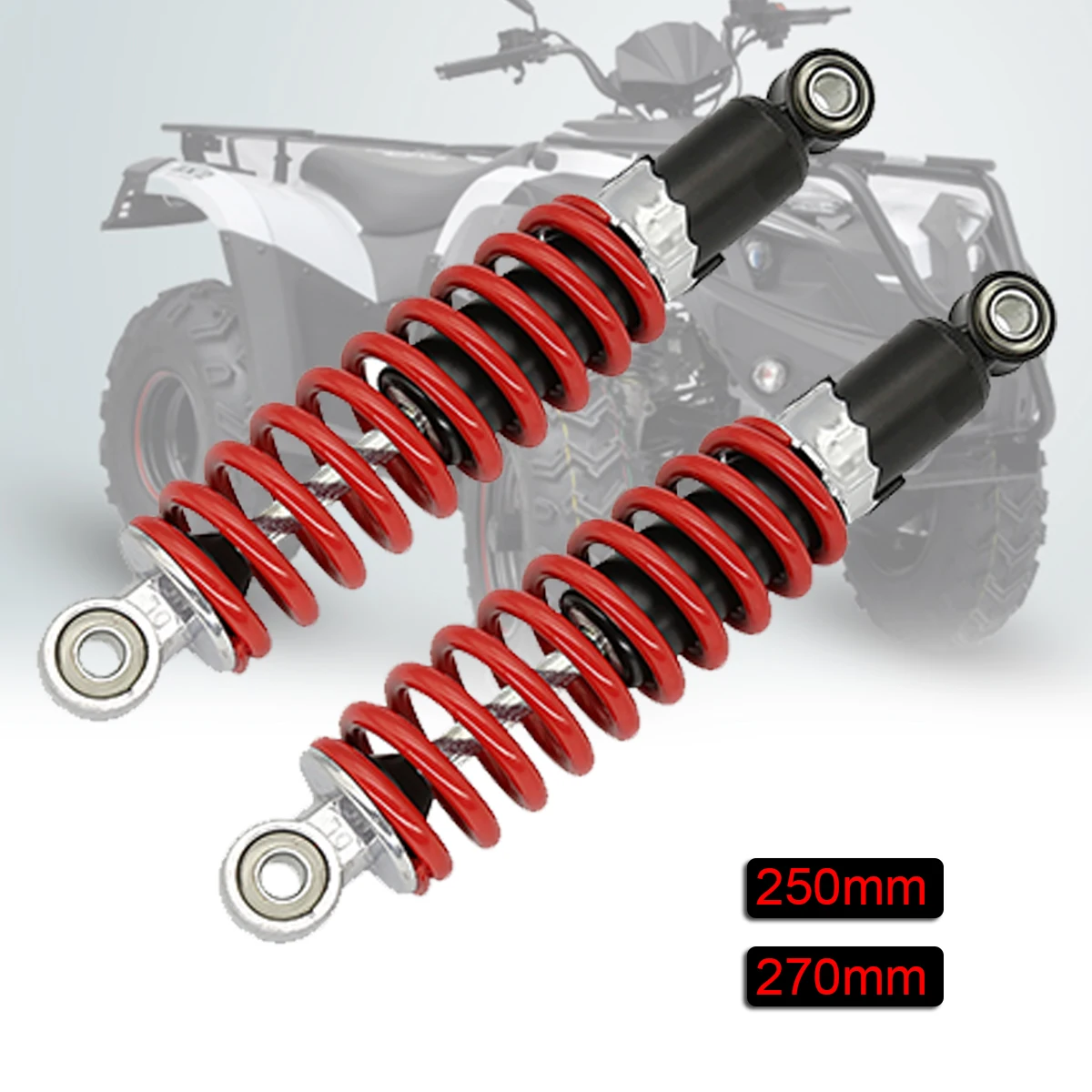 

High Quality 250mm 270mm Motorcycle Spring Shock Absorber Rear Suspension for Motorcycle Scooter ATV Rear Shock Absorber