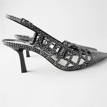 High heel pointed toe women's sandals Roman backspace snake print European and American style women
High heel pointed toe women's sandals Roman backspace snake print European and American style women