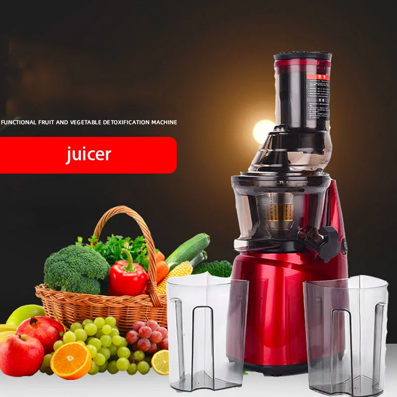 Slow Juicer Screw Press Extractor FilterFree Electric Fruit Juicer Machine Large Caliber inlet Citrus squeezer Single auger tool
Slow Juicer Screw Press Extractor FilterFree Electric Fruit Juicer Machine Large Caliber inlet Citrus squeezer Single auger tool