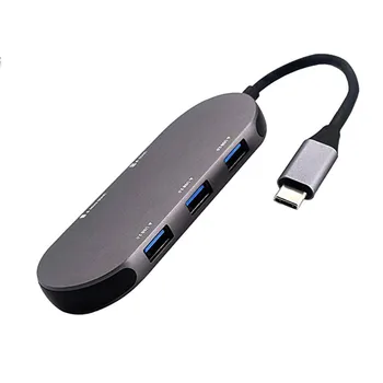 USB C Hub 5-in-1 Aluminum USB C Adapter With 3 USB 3.0 Ports SD/TF Card Reader For MacBook Pro 2019 Chromebook XPS Wholesale
USB C Hub 5-in-1 Aluminum USB C Adapter With 3 USB 3.0 Ports SD/TF Card Reader For MacBook Pro 2019 Chromebook XPS Wholesale