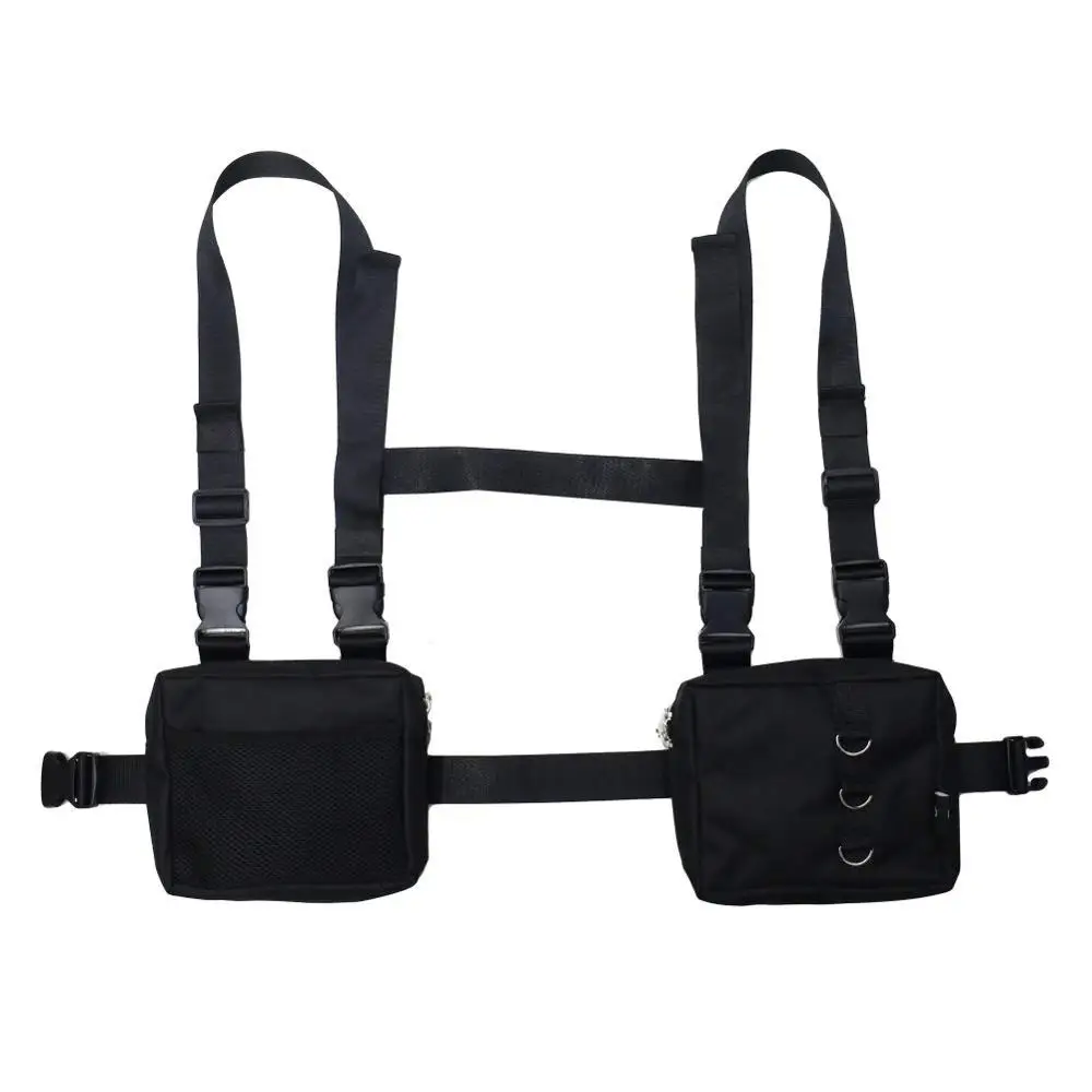 Men Women Fashion Chest Front Bag Hip Hop Streetwear Functional Waist Packs Bag Adjustable Tactical Shoulder Bags Chest Rig Bag
Men Women Fashion Chest Front Bag Hip Hop Streetwear Functional Waist Packs Bag Adjustable Tactical Shoulder Bags Chest Rig Bag