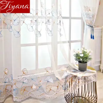 Colored Leaves Embroidered Voile Curtains for Living Room Lace Sheer Tulle Curtain Drape Fabric Custom X021#40
Colored Leaves Embroidered Voile Curtains for Living Room Lace Sheer Tulle Curtain Drape Fabric Custom X021#40