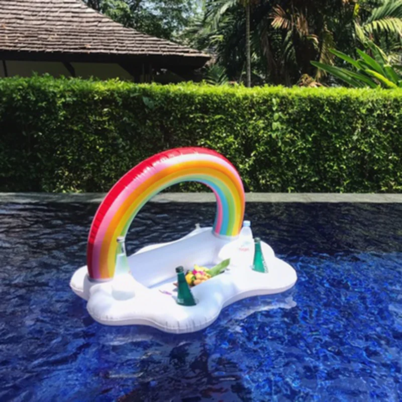 Inflatable Pool Float Beer Drinking Cooler Table Bar Tray Beach Swimming Ring Summer Pool Party Bucket Rainbow Cloud Cup Holder
Inflatable Pool Float Beer Drinking Cooler Table Bar Tray Beach Swimming Ring Summer Pool Party Bucket Rainbow Cloud Cup Holder