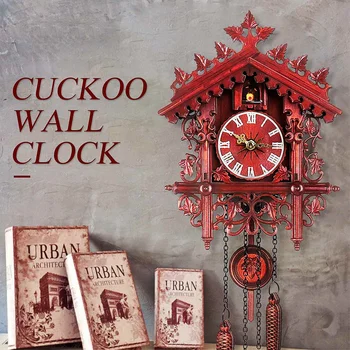 Cuckoo Clock Living Room Wall Clock Bird Cuckoo Day Time Alarm Clock Hanging Wall Mounted Handcraft Art Vintage Home Decoration
Cuckoo Clock Living Room Wall Clock Bird Cuckoo Day Time Alarm Clock Hanging Wall Mounted Handcraft Art Vintage Home Decoration