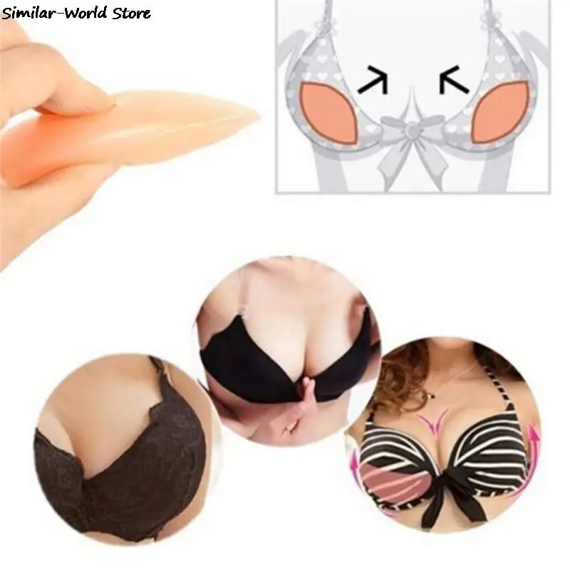 

Sexy Women Silicone Bra Gel Invisible Inserts Breast Pads for Dress Bikini Swimsuit Push Up Bra Insert Breast Enhancer Inserts