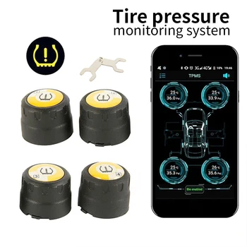 Smart 4.0 Car TPMS Bluetooth Tire Pressure Monitoring System 4 External Sensors Auto Security Alarm Systems Tyre Pressure ruedas
Smart 4.0 Car TPMS Bluetooth Tire Pressure Monitoring System 4 External Sensors Auto Security Alarm Systems Tyre Pressure ruedas