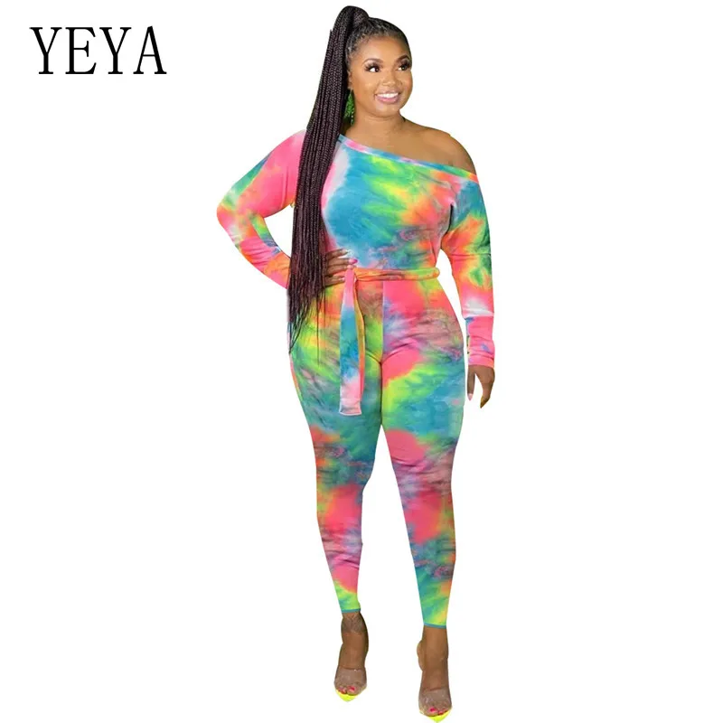 YEYA Large Size Off Shoulder Jumpsuit Print Long Sleeve Lace Up Skinny Plus Size 4XL Strapless Bodysuit Fall Clothes for Women
YEYA Large Size Off Shoulder Jumpsuit Print Long Sleeve Lace Up Skinny Plus Size 4XL Strapless Bodysuit Fall Clothes for Women