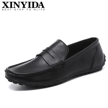 High Quality Genuine Leather Men Dress Shoes Slip On Breathable Casual Men Shoes Fashion Men Loafers Flats Shoes Black Size38-44
High Quality Genuine Leather Men Dress Shoes Slip On Breathable Casual Men Shoes Fashion Men Loafers Flats Shoes Black Size38-44